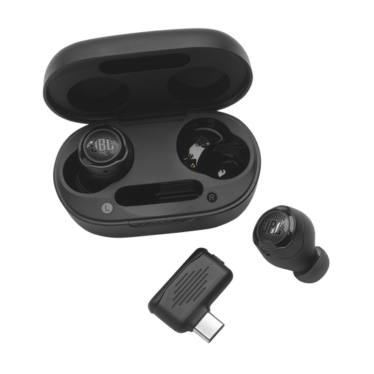 JBL Quantum TWS Air - Black - True wireless gaming earbuds - Detailshot 5 image number null